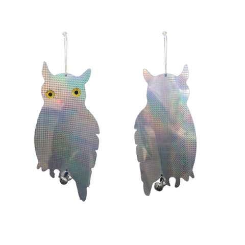 Lotus Collection Hanging Owl Bird Deterrent 3 Pack PVC & Steel