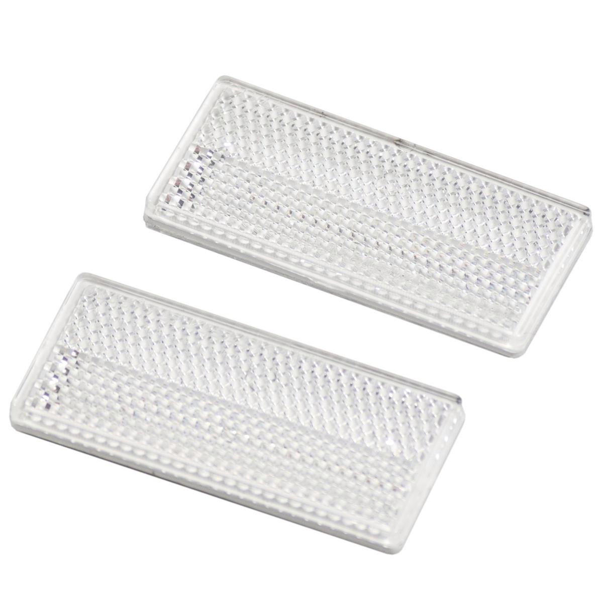 Goliath Clear Reflector - 70 x 32mm - Plastic - Self Adhesive - Easy Install - SuperSaverAU - view 1