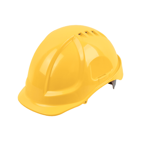 Citeco Yellow Vented Safety Helmet with Crown Cooling Vents