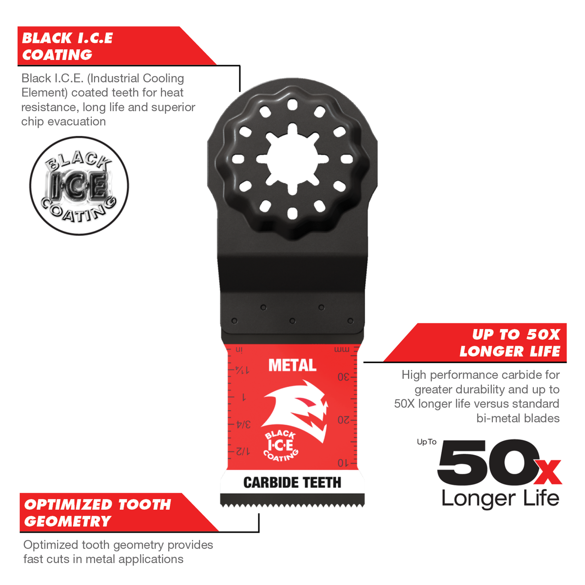 Diablo 32mm Starlock Carbide Multi Tool Blade for Metal - Durable Cutting - SuperSaverAU - view 3