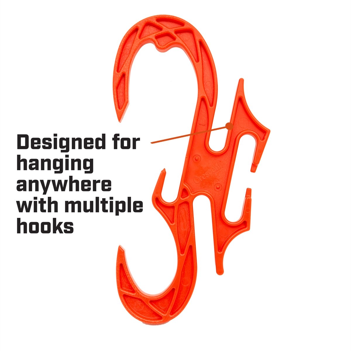 Crescent 230mm Orange Plastic Cable Suspension Hanger Storage Hook