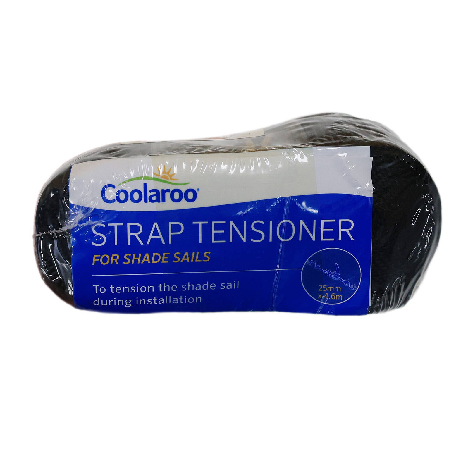 Coolaroo Shade Sail Strap Tensioner - 4.6m Heavy Gauge Nylon, Vinyl-Coated Hooks