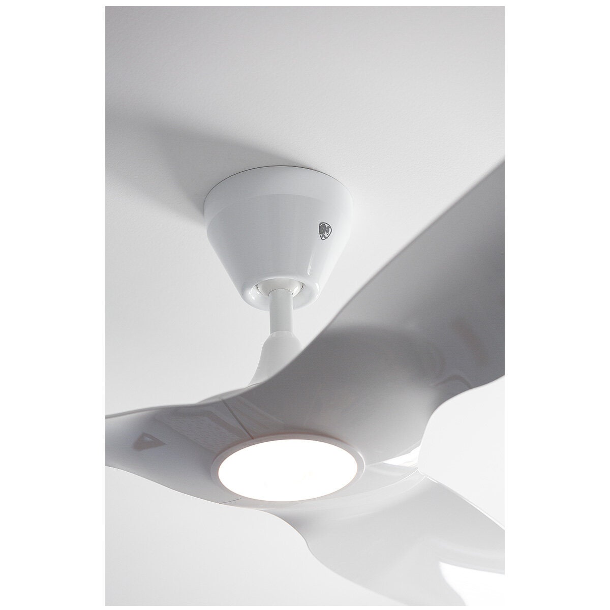Big Ass Fans Haiku L 52 Inch White Ceiling Fan - 651mm Drop Tube, 7 Speeds - HAIKULW52651MMLED