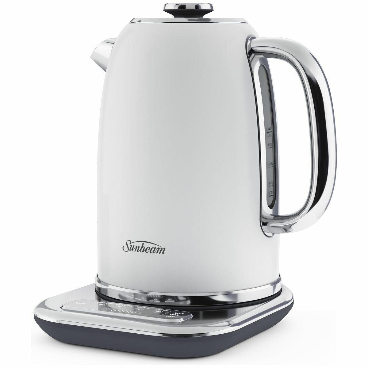 Sunbeam Alinea Select 1.7L Kettle - White, 5 Temperature Settings, Rapid Boil - KE2800W