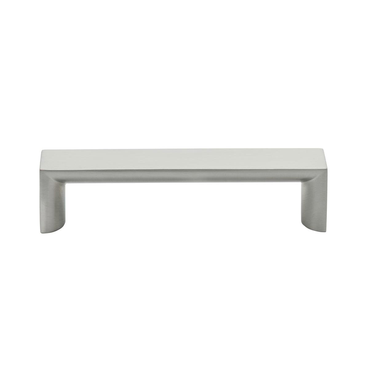 Prestige 96mm Brushed Nickel Half Round and Square Handle - Zinc Alloy, Cabinet