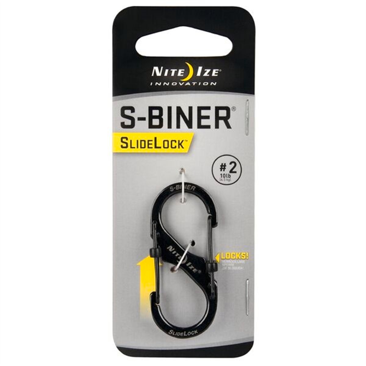 Nite Ize S-Biner Slide Lock 50x22mm Stainless Steel Secure Locking - SuperSaverAU - view 2
