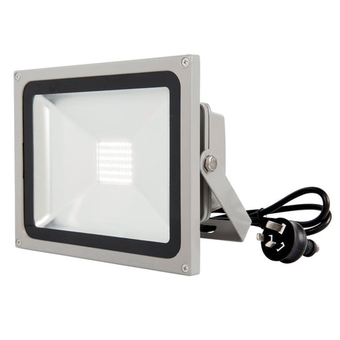 Brilliant 50W Grey Ranger III LED Panel Flood Light 285mm x 235mm - SuperSaverAU - view 1