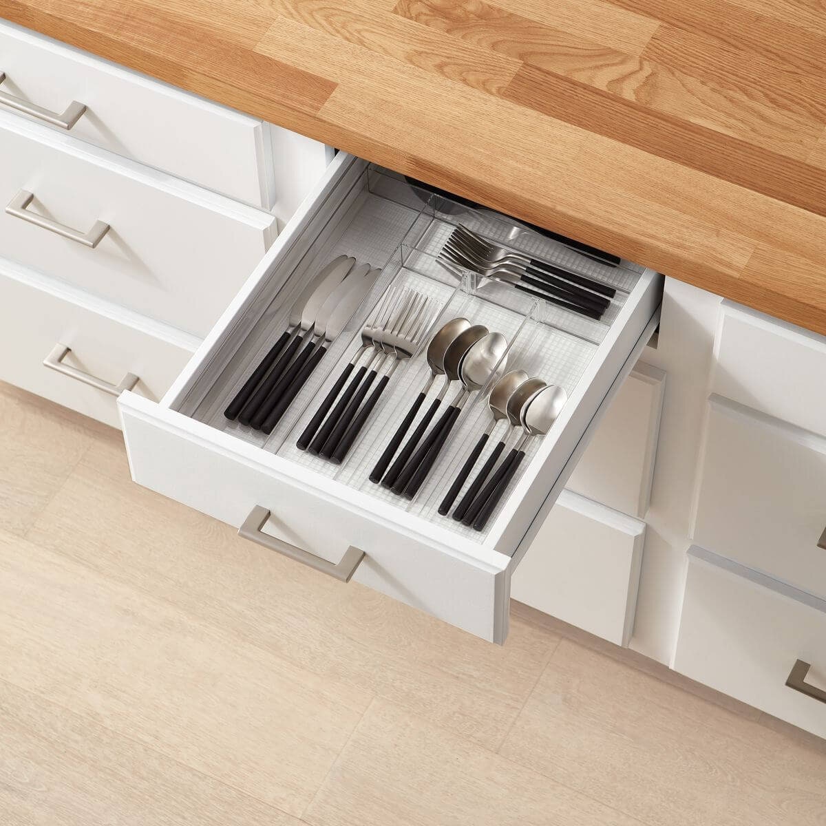 The Container Store 2 piece kitchen drawer pack 2 - Cutlery tray and spice jar organiser - VTCS-DRAW-P2