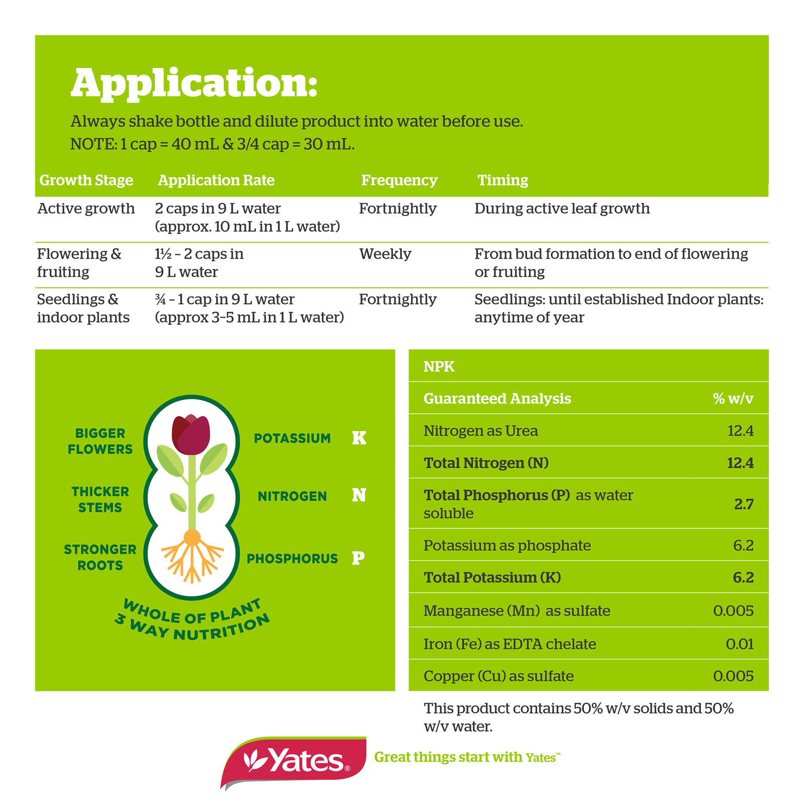 Yates Thrive 500ml All Purpose Liquid Plant Food