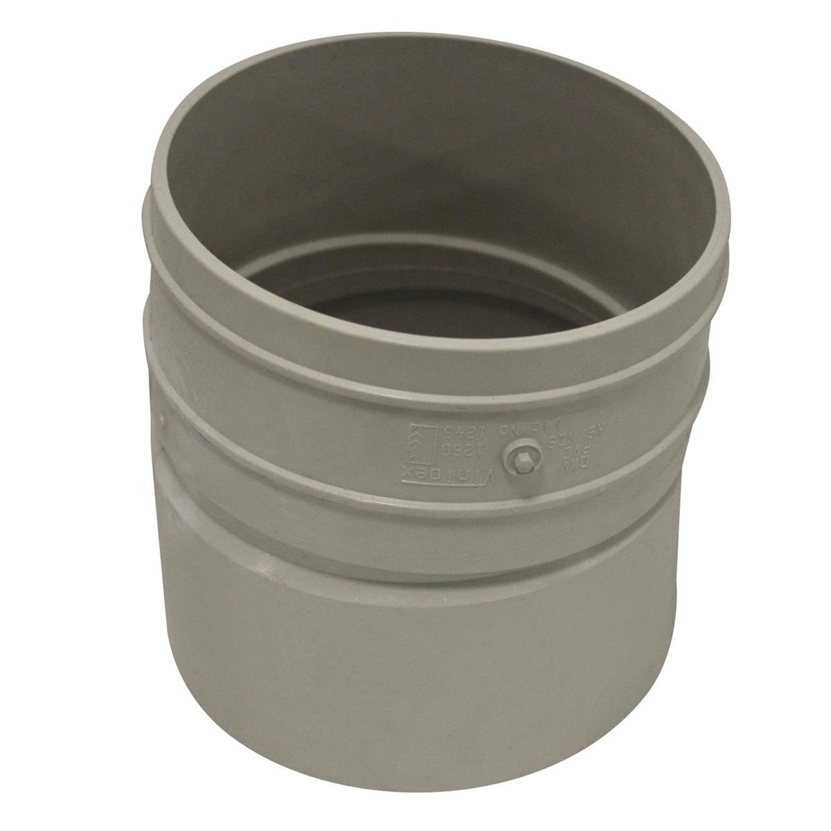 Holman 100mm 5 Degree Female & Female PVC DWV Plain Bend, Grey