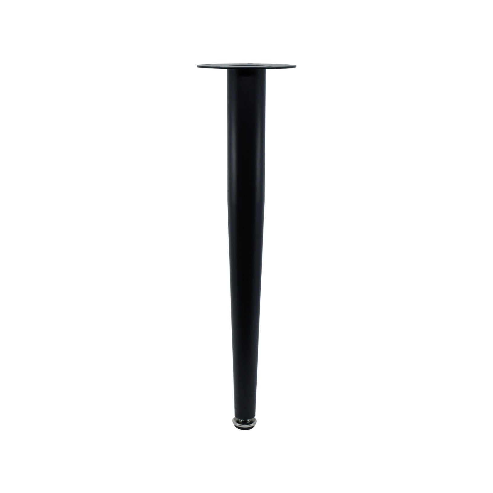 Adoored 400mm Black Tapered Metal Furniture Leg