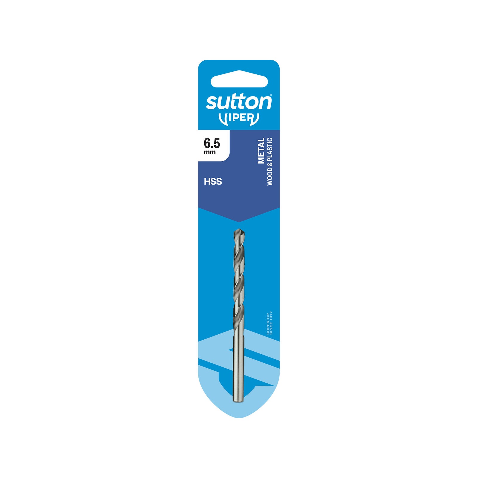 Sutton Tools 6.5mm Viper Jobber Drill Bit for Metal, Wood & Plastic