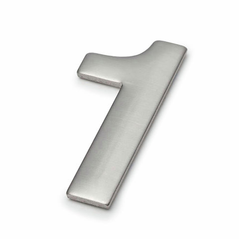 Sandleford Mode House Number 1 Brushed Stainless Steel 50mm Weatherproof