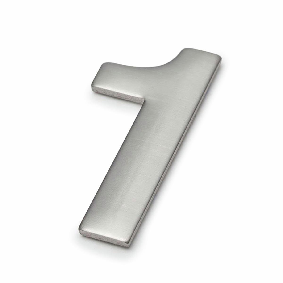 Sandleford Mode House Number 1 Brushed Stainless Steel 50mm Weatherproof