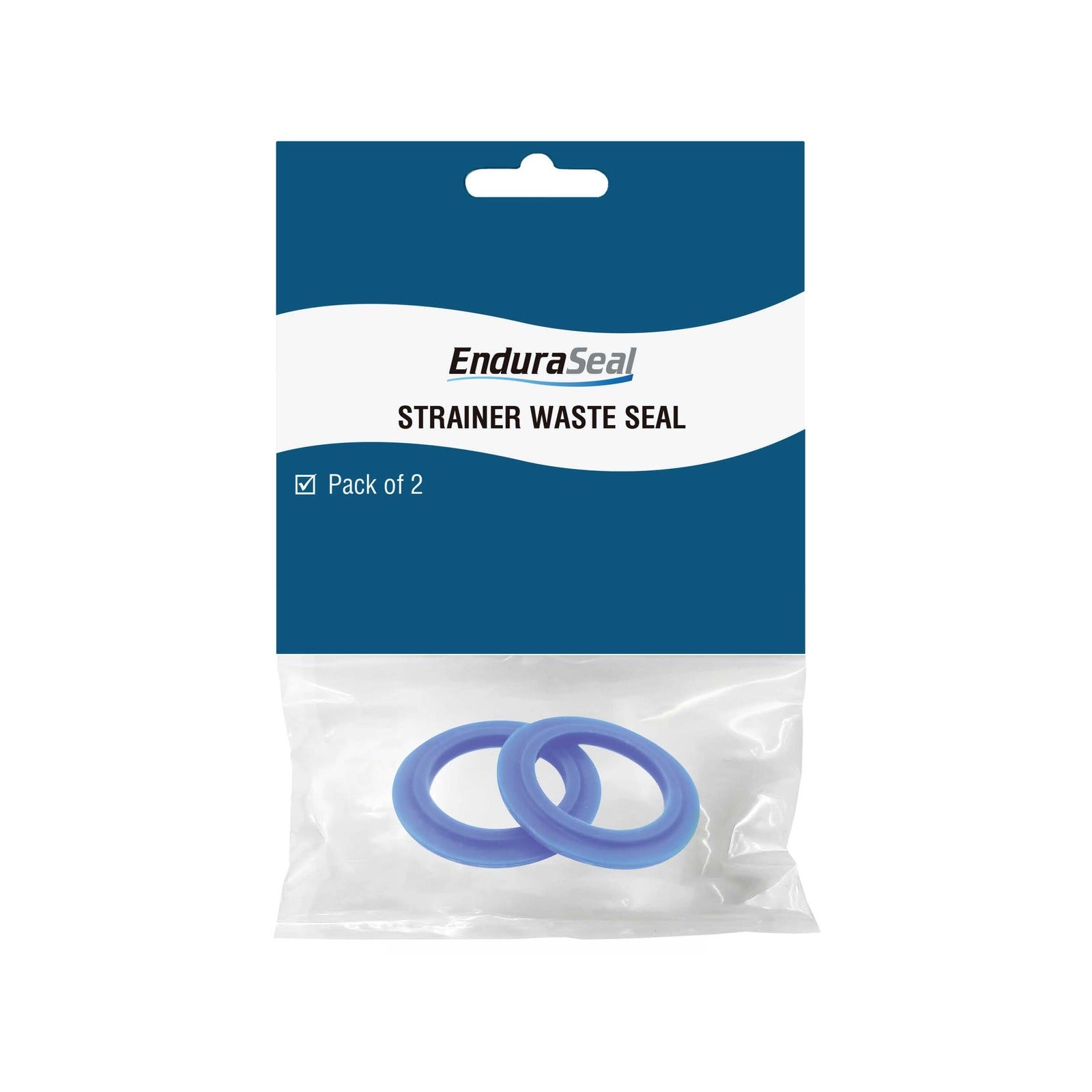 EnduraSeal Silicone Sink Strainer Waste Seal 2 Pack