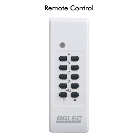 Arlec Remote Controlled Power Outlet Wireless Polycarbonate RC210