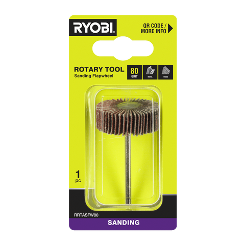 Ryobi 80 Grit Flap Wheel for Rotary Tool