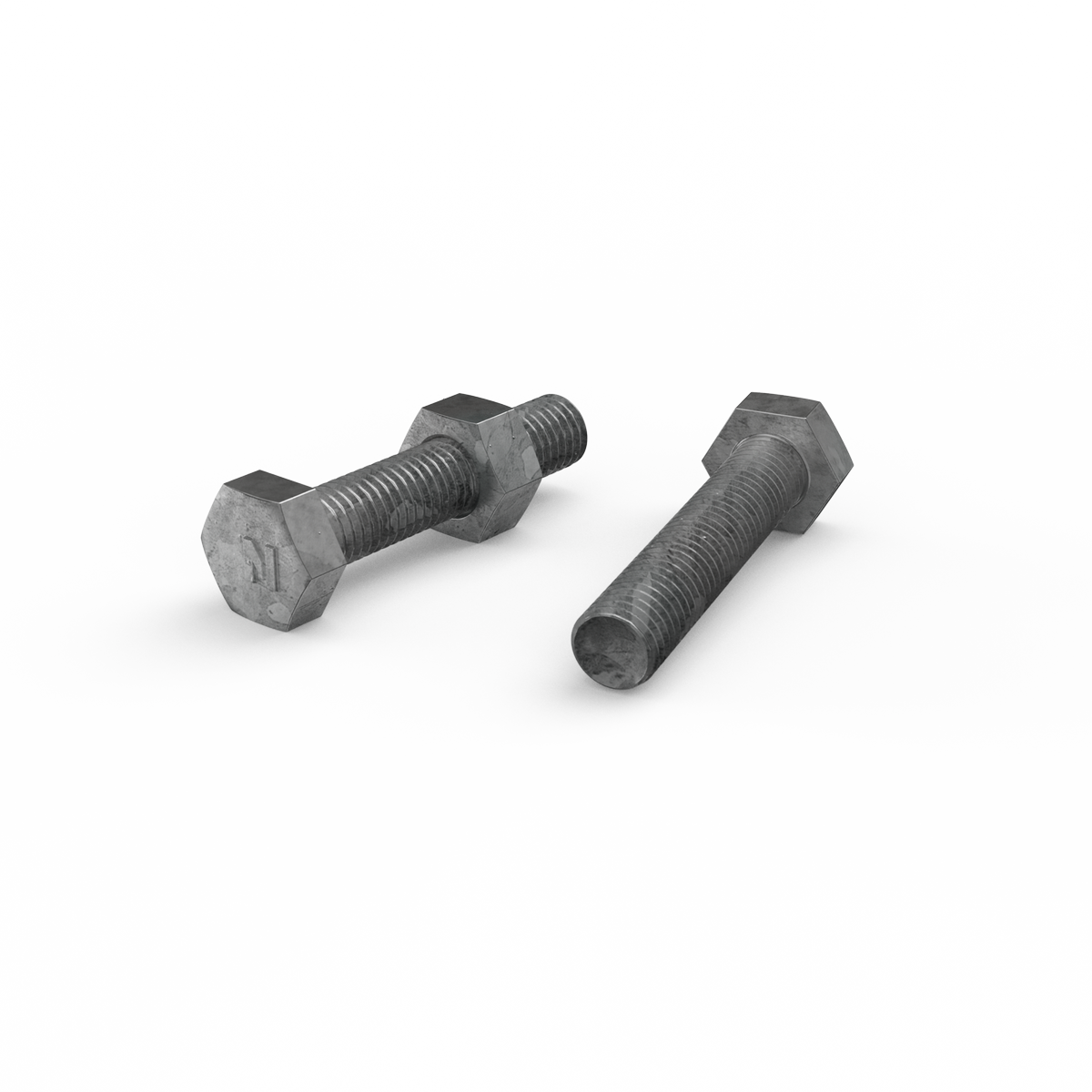 Zenith Hot Dip Galvanised Hex Head Bolts M10 x 50mm 25 Pack - SuperSaverAU - view 2
