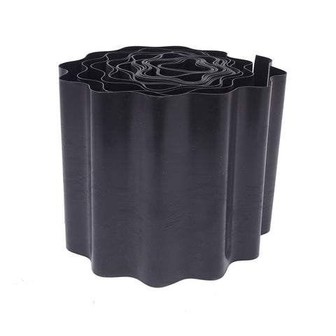 Jack 150mm x 6m Black Corrugated Plastic Garden Edging