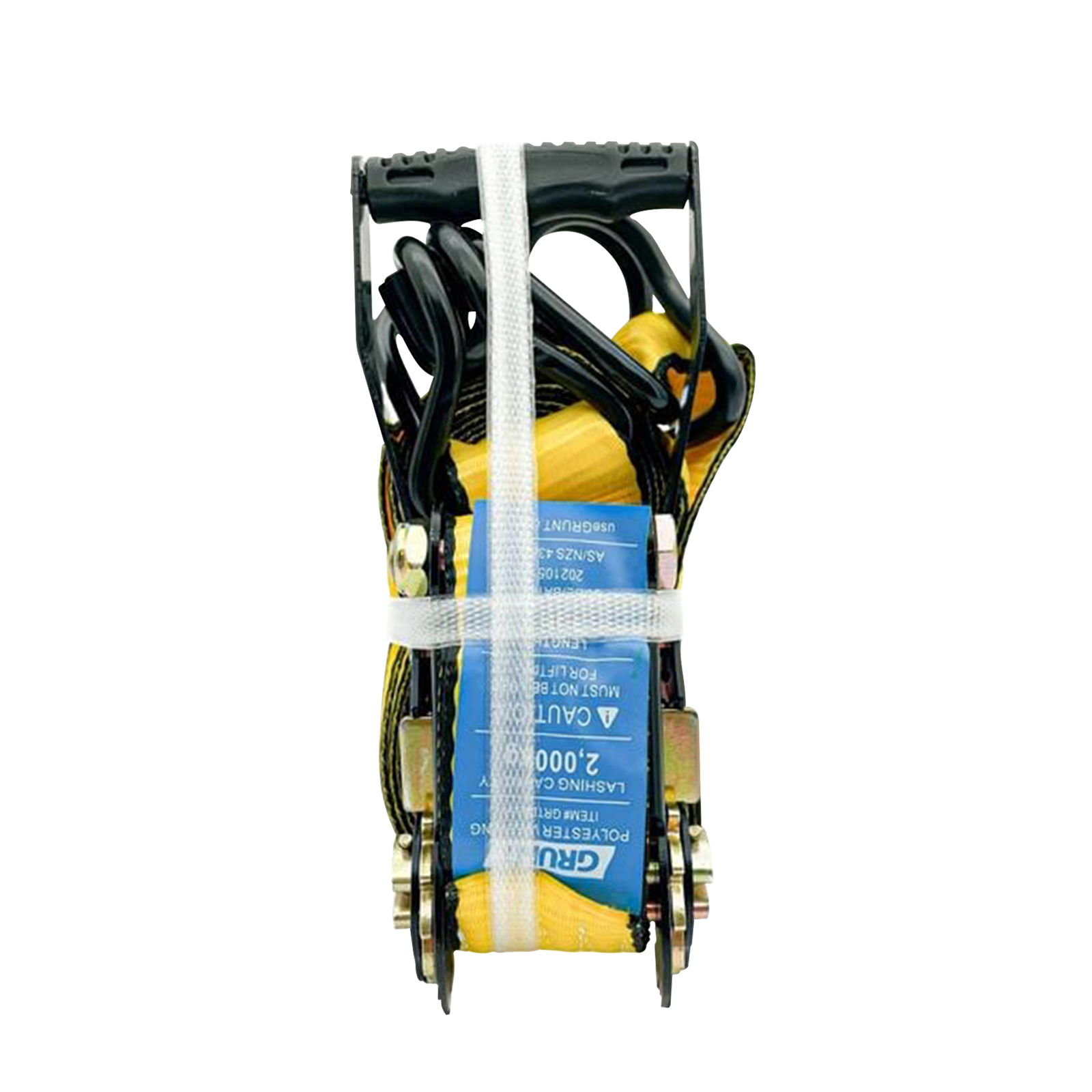 Grunt 50mm x 6m Yellow Polyester Heavy Duty Ratchet Tie Down