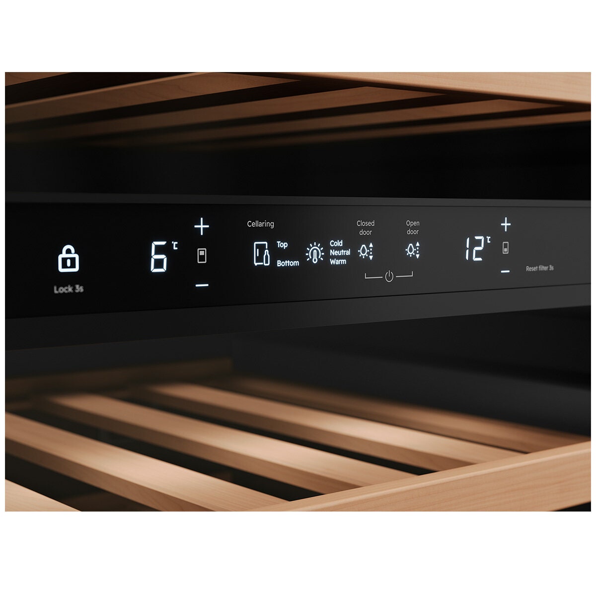 Vintec Integrated Dual Zone Wine Fridge - Customisable Panel Door, Quiet Inverter Compressor - VWD820SAP-X