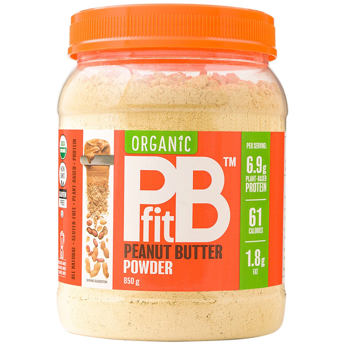 PBfit Vegan Peanut Butter Powder 2 x 850g Organic Protein — image 2