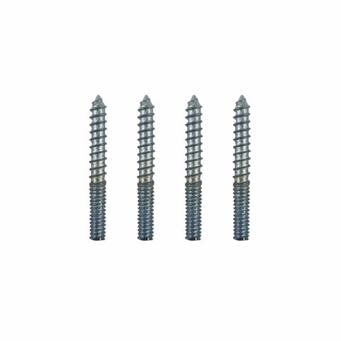 Adoored 1/4" Zinc Plated Steel Furniture Leg Stud 4 Pack