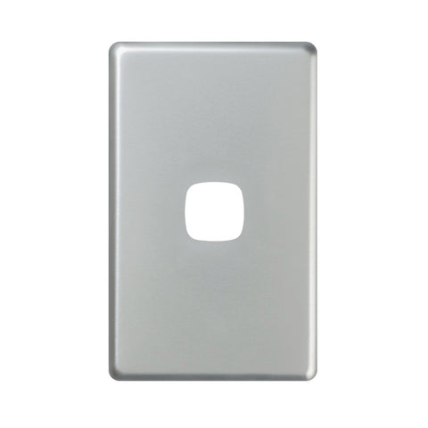 HPM EXCEL 1 Gang Coverplate, Matt Silver 73mm