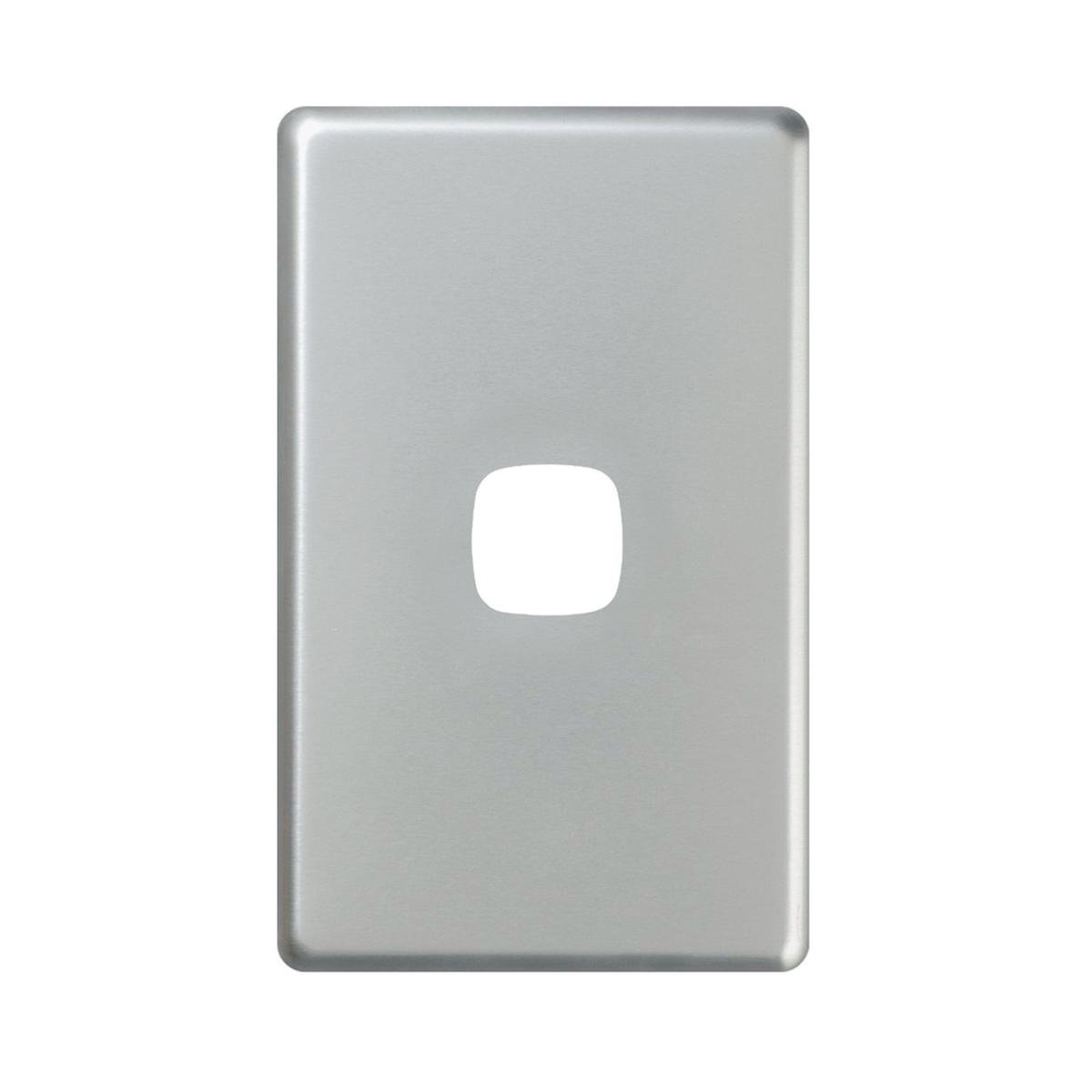 HPM EXCEL 1 Gang Coverplate, Matt Silver 73mm