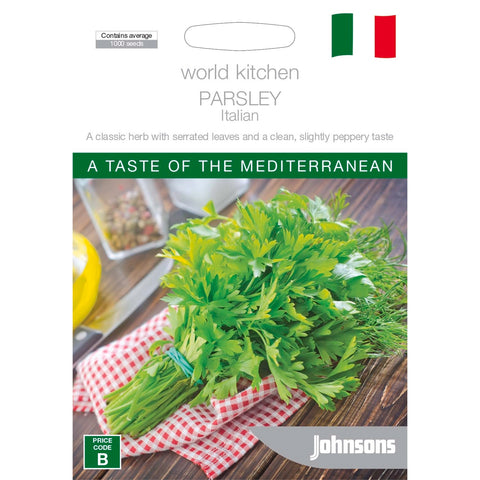 Johnsons World Kitchen Italian Parsley Seeds, Strong-Flavoured Herb