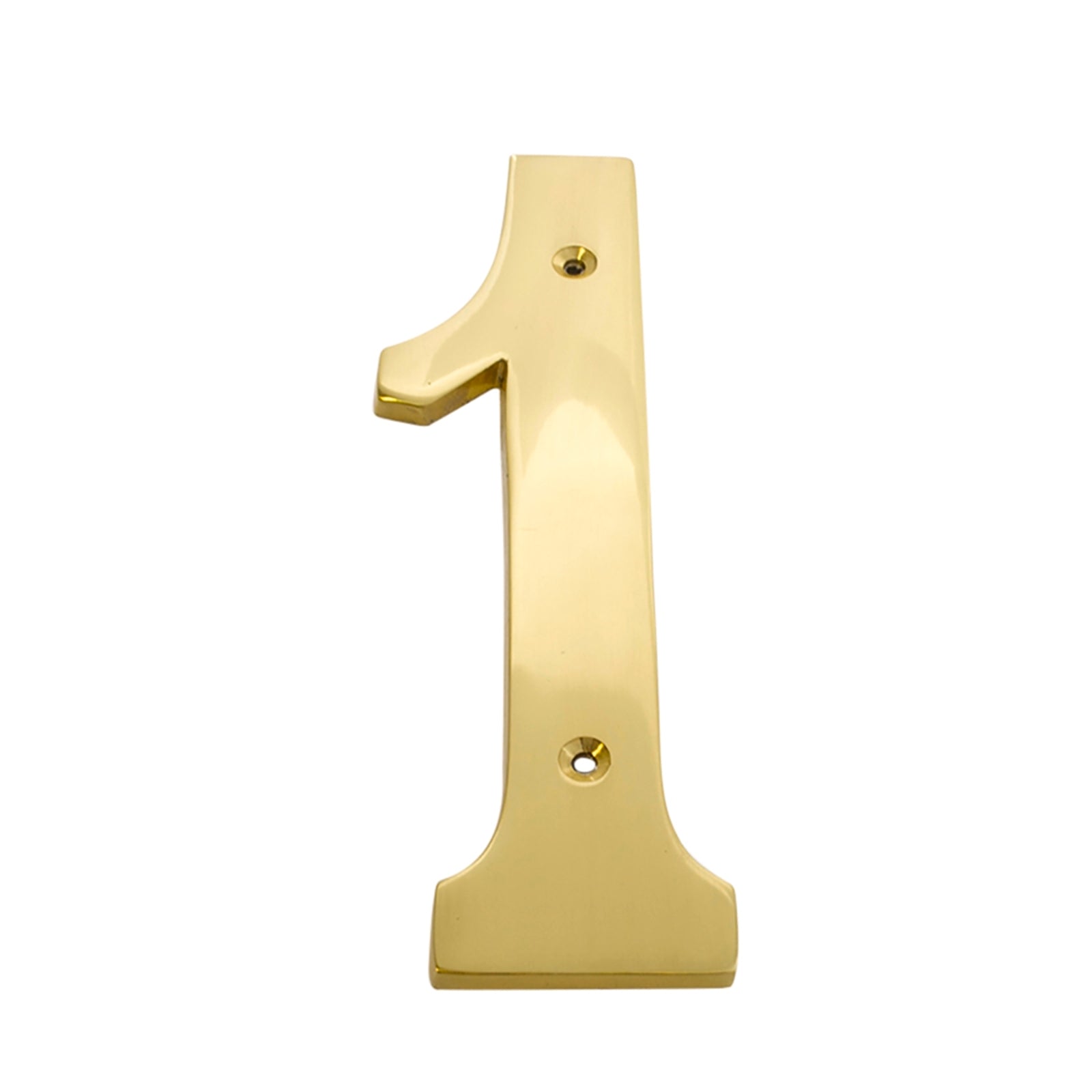 Sandleford 150mm Solid Brass House Number 1 - Weather Resistant, Fixings Included