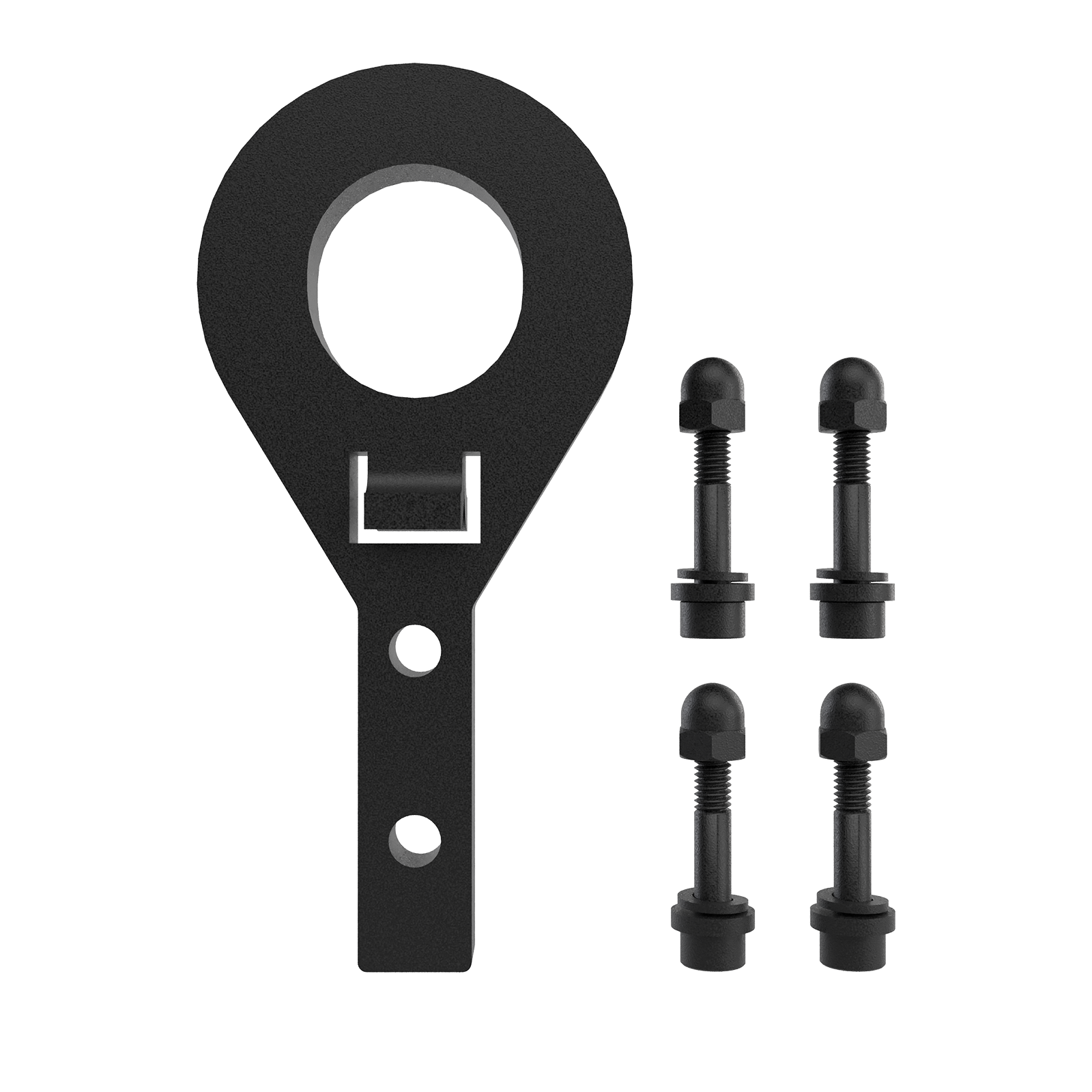 Peak No-Dig Fencing Black Steel Cut Panel Brackets