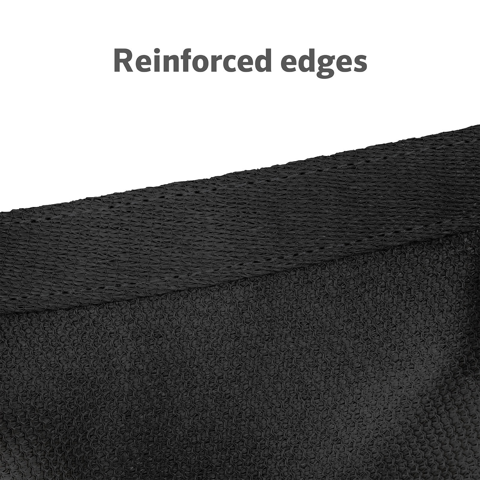 Coolaroo 5.4 x 5.4m Graphite Square Commercial Grade Shade Sail - 95% UV Block