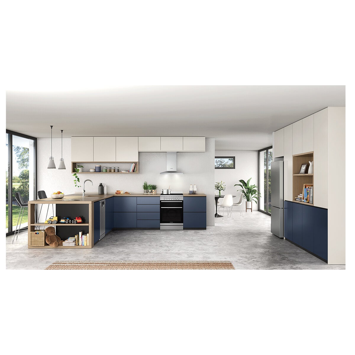 Westinghouse 60cm Canopy Rangehood with Hob2Hood - Stainless Steel, 760m³/h, 3 Speeds - WRC614SD