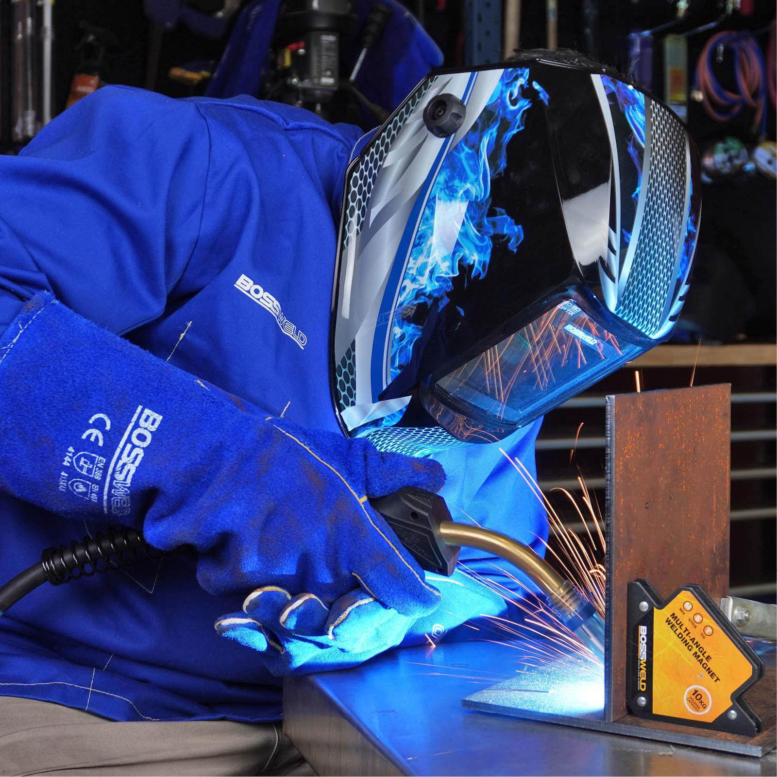Bossweld XV-Pro Auto-Darkening Welding Helmet 5-8/9-13 Variable Shade 4 Sensor 700440