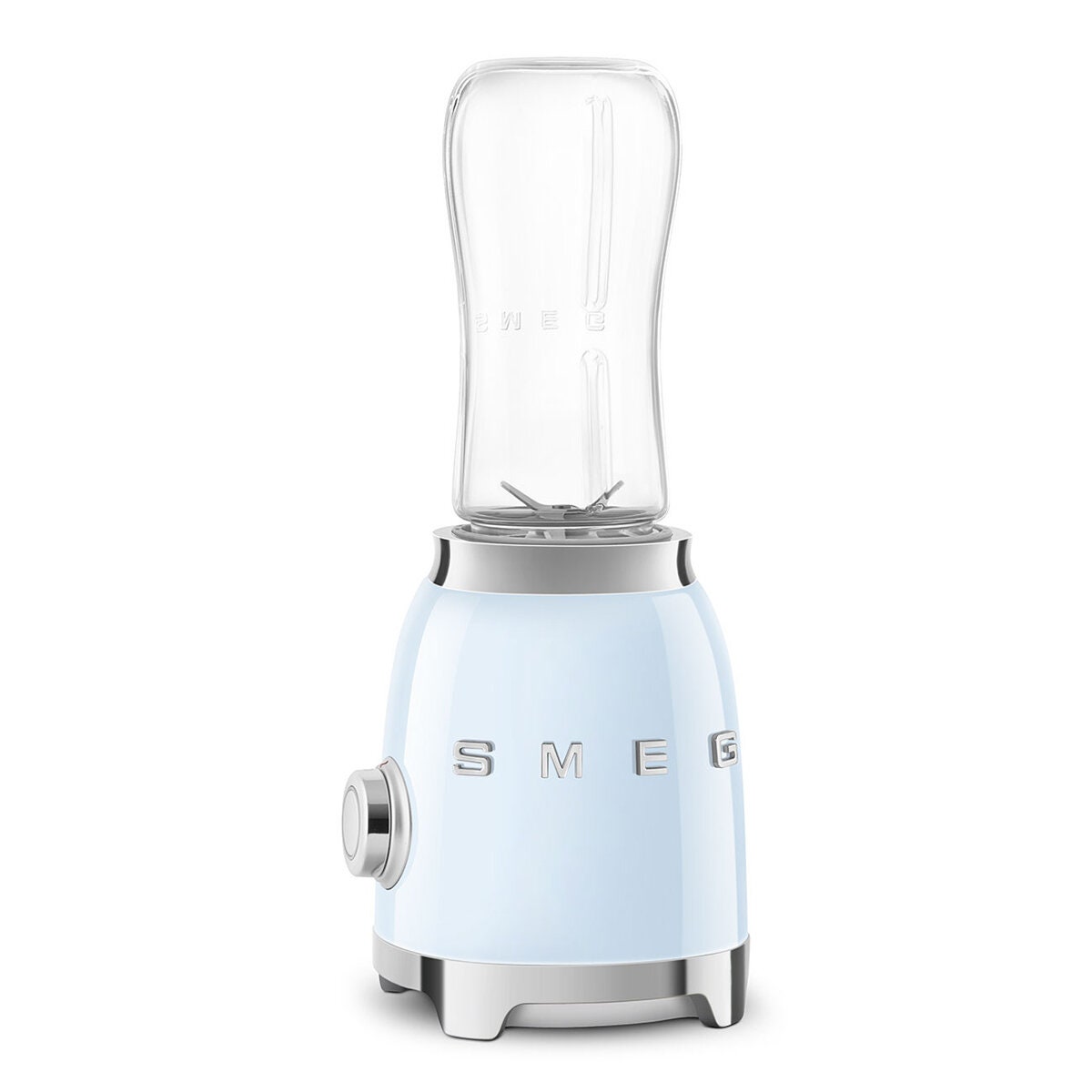 Smeg 50s Style Mini Personal Blender - Pastel Blue - 300W, 2 x 600ml Tritan Renew Bottles - PBF01PBAU
