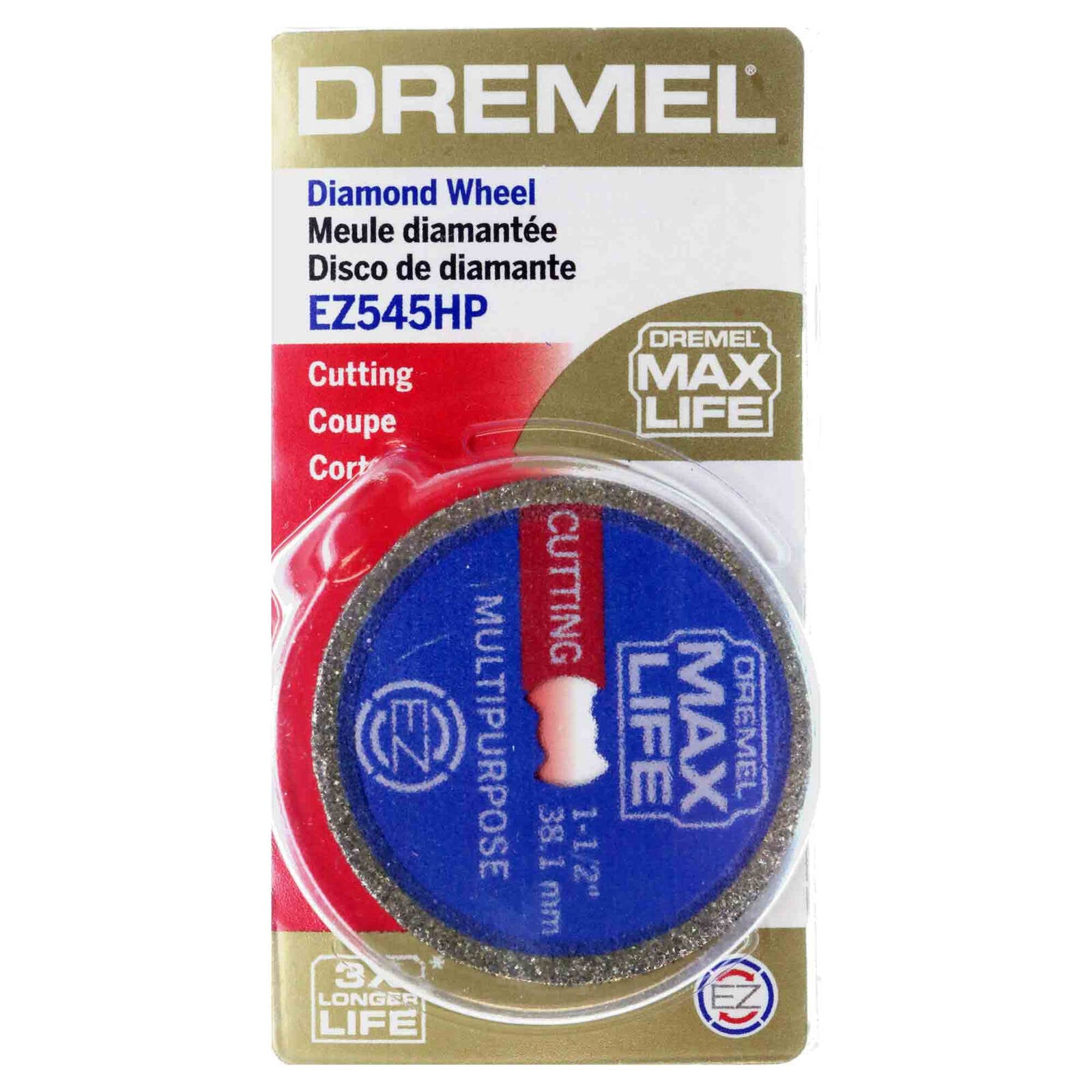 Dremel Max Life 38.1mm Diamond Coated Cutting Wheel (EZ545HP)