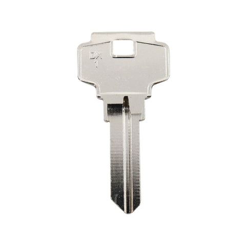 Ehi dx1 Silver Blank Key - Nickel Plated Brass - Key Duplication Service - SuperSaverAU - view 1