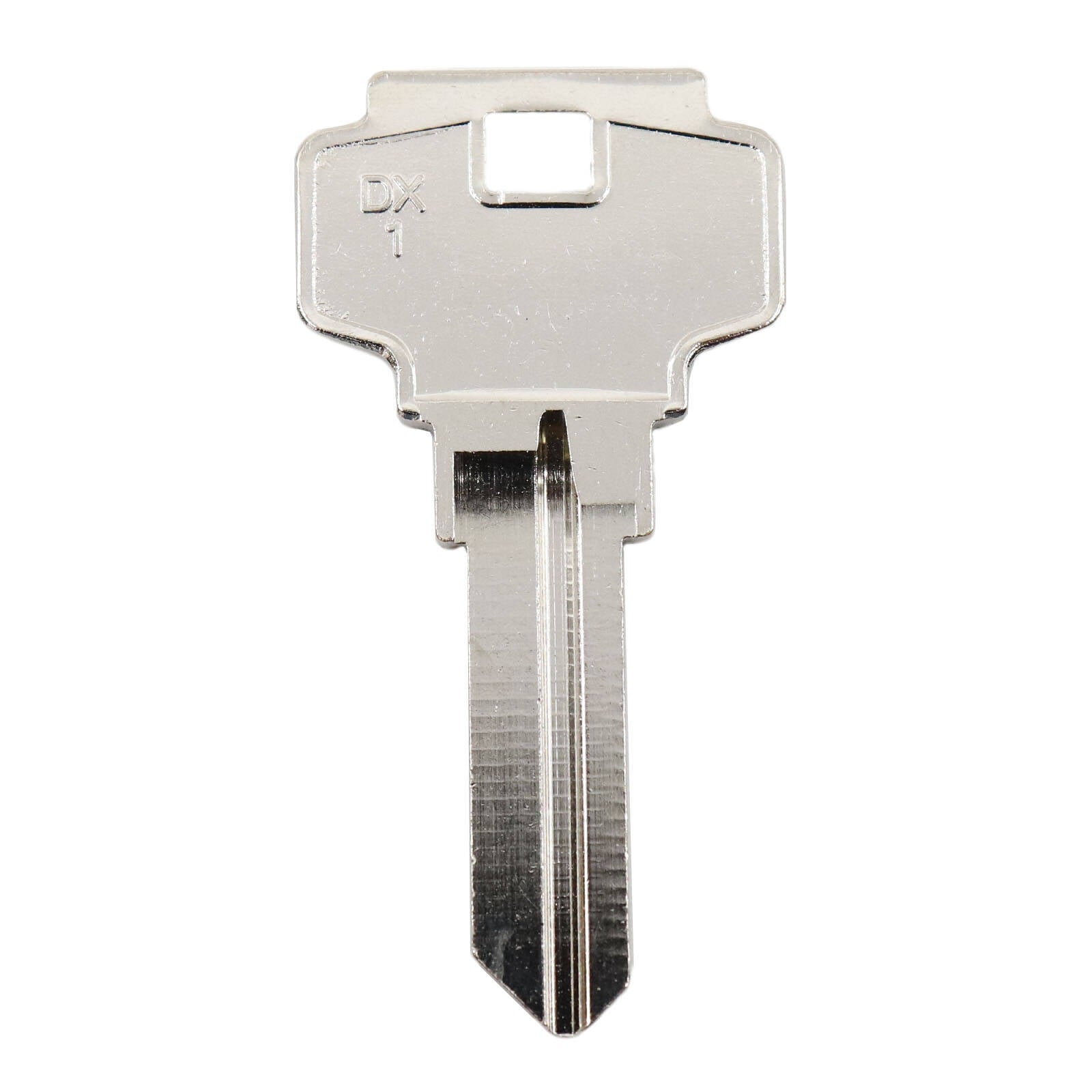 EHI DX1 Silver Nickel Plated Brass Blank Key