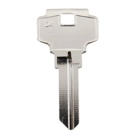 EHI DX1 Silver Nickel Plated Brass Blank Key