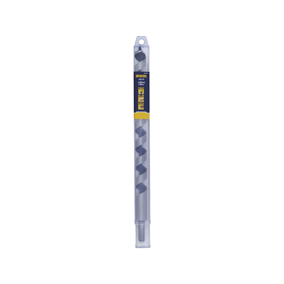 Irwin Auger Bit - 22 x 380mm - Hardened Steel - Self-Pulling Thread - Clean Holes - SuperSaverAU - view 2