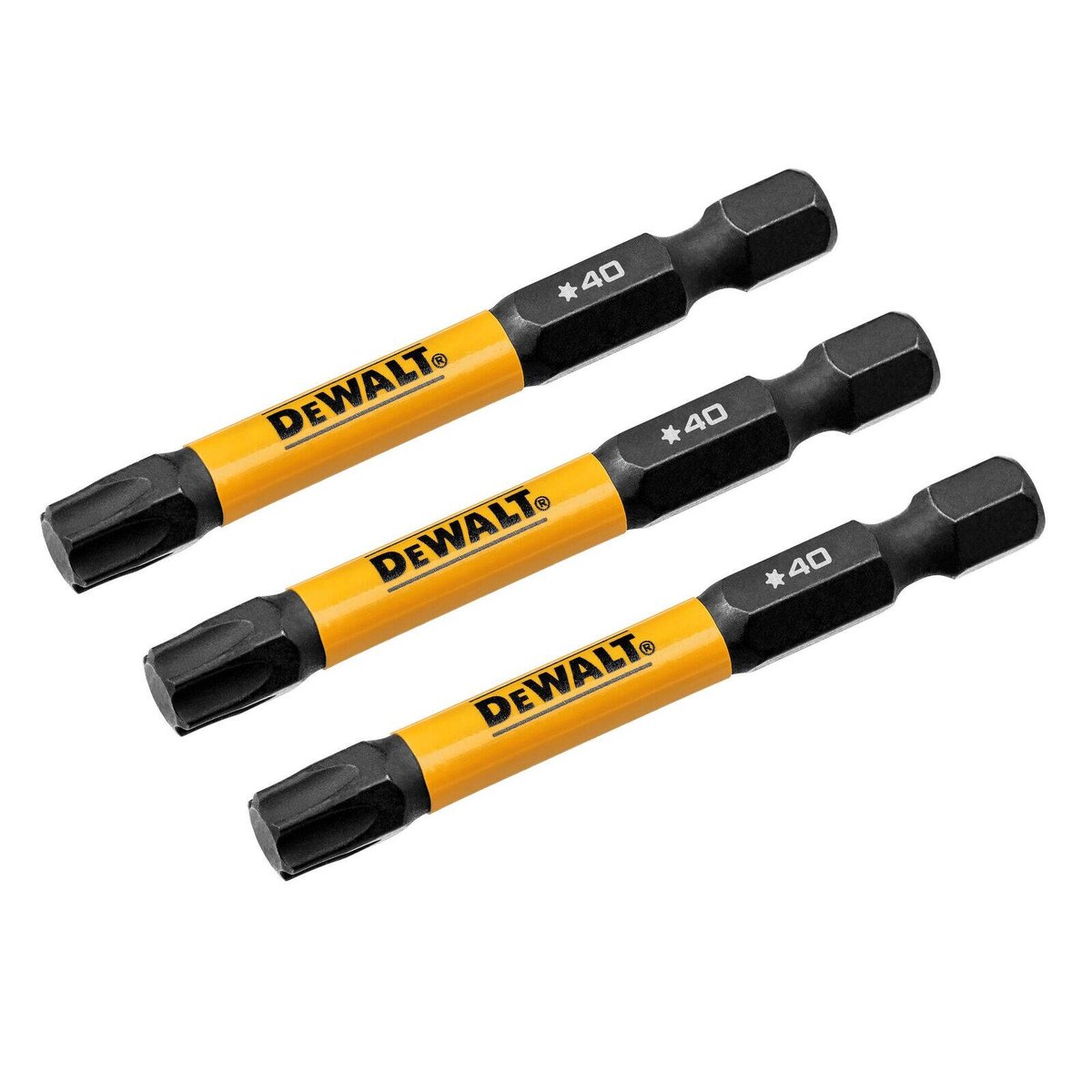 Dewalt Flextorq Screwdriver Bit 3 Pack - 57mm TX40 - Durable & Impact-Ready - SuperSaverAU - view 2