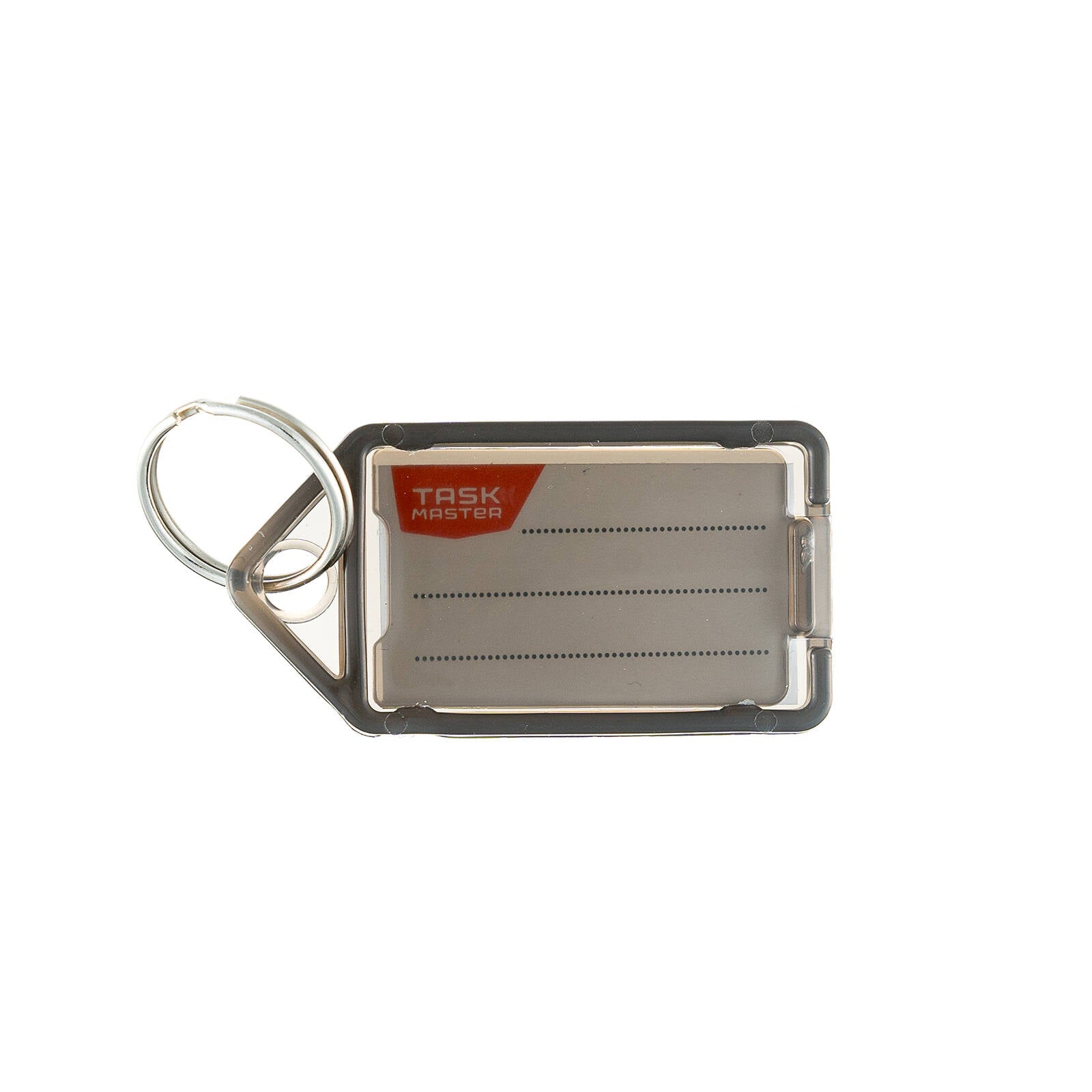 Taskmaster Black Key Tags with Paper Inserts 56 x 29 x 6mm - 50 Pack