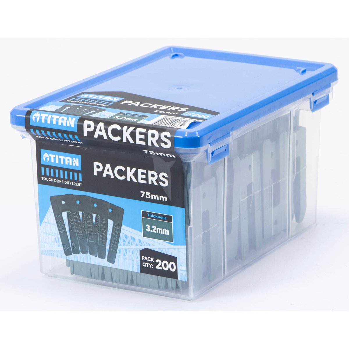 Titan Window Packers 3.2 x 75mm, Green, UV Stable Plastic, 200 Piece