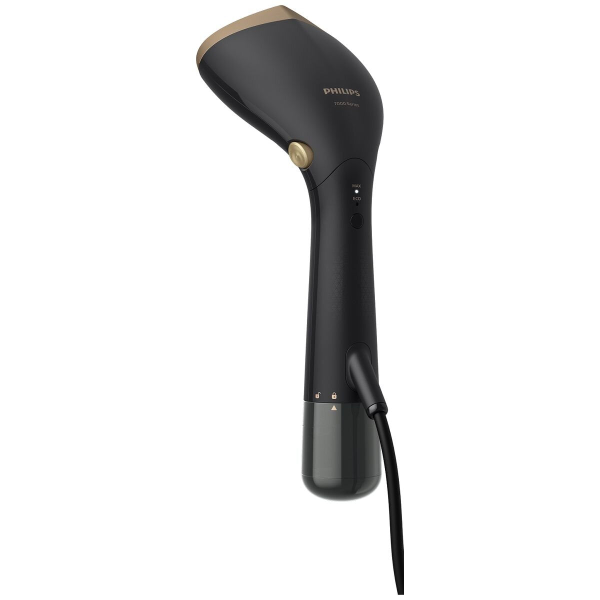 Philips 7000 Series handheld garment steamer - 1500W, 28g/min steam, adjustable head, black - STH7060-80