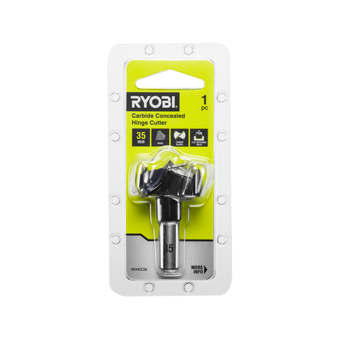 Ryobi 35mm Concealed Carbide Hinge Cutter - Accurate Drilling Tool - SuperSaverAU - view 1