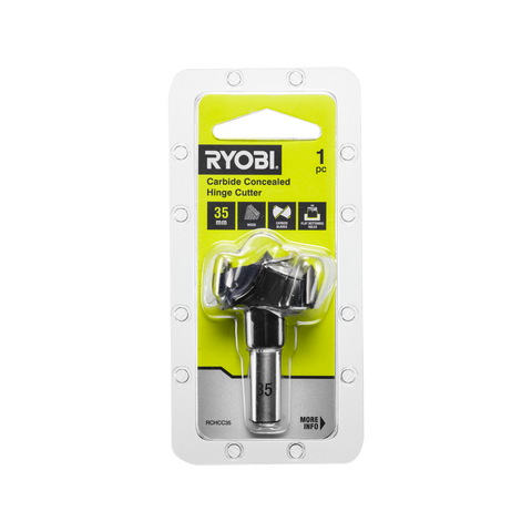 Ryobi RCHCC35 35mm Concealed Carbide Hinge Cutter for Wood