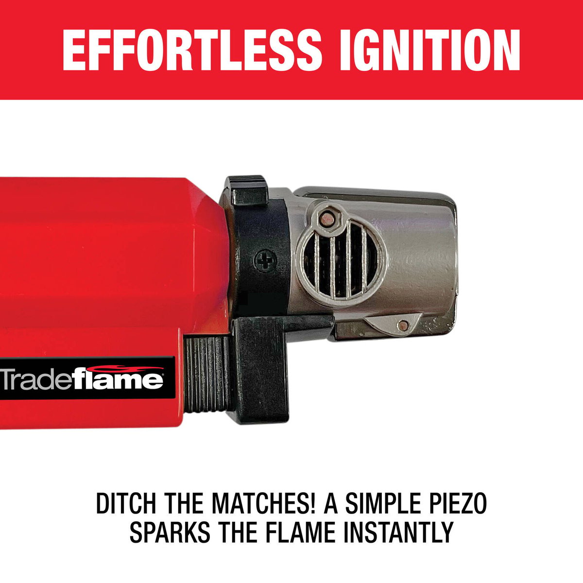 Tradeflame Micro Jet Butane Torch - 133.81mm x 76.67mm x 21.7mm - Refillable - Precise Heating - SuperSaverAU - view 3