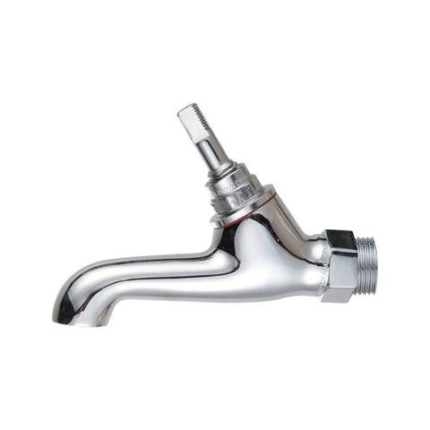 Shaw Mason Chrome Plated 45° Male Bib Pillar Tap - Brass - 140mm x 40mm x 95mm - WELS 3-Star Rated - SuperSaverAU - view 1
