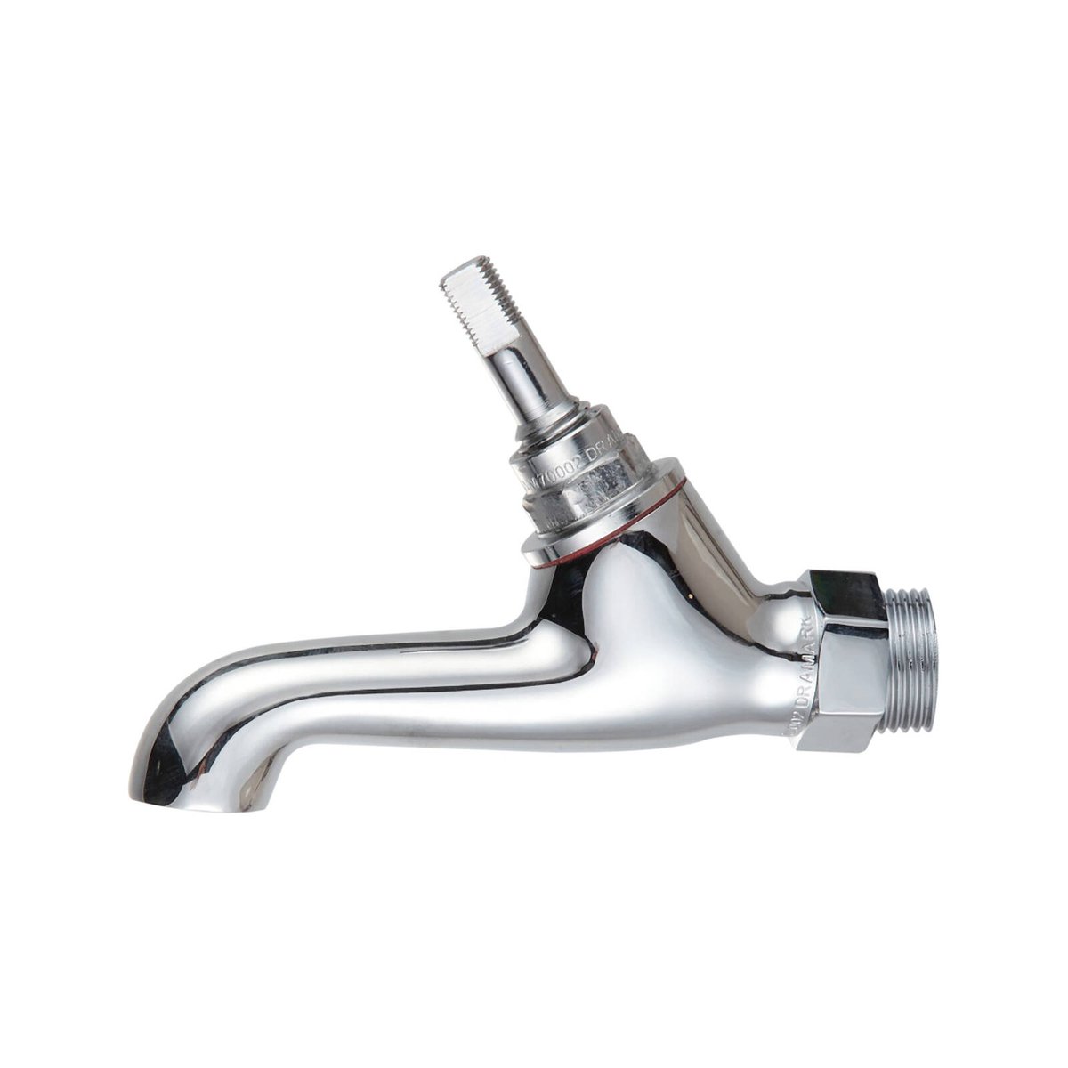 Shaw Mason Chrome Plated 45° Male Bib Pillar Tap - Brass - 140mm x 40mm x 95mm - WELS 3-Star Rated - SuperSaverAU - view 1